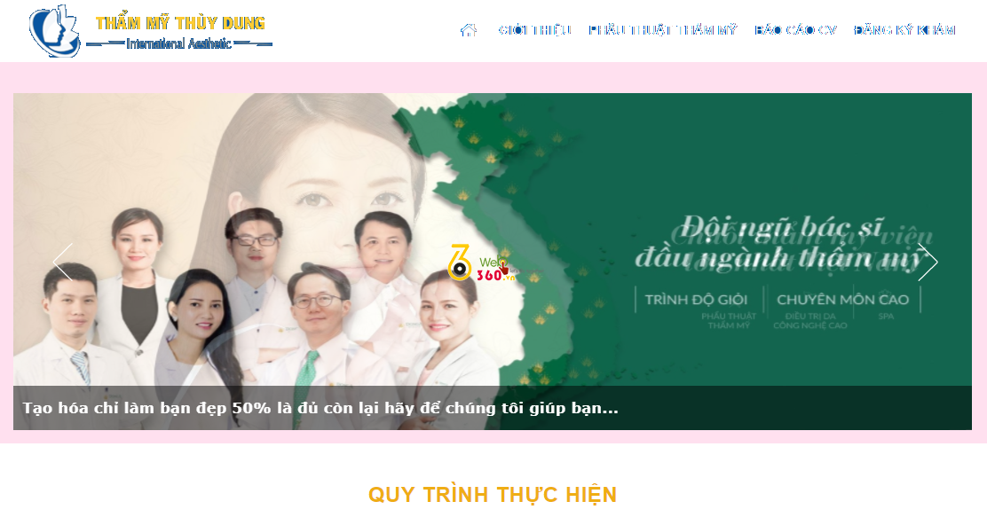 Thiết kế web thẩm mỹ viện